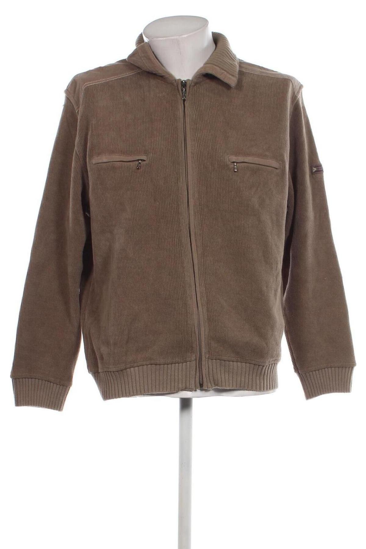 Herren Strickjacke Claudio Campione, Größe L, Farbe Beige, Preis 9,99 €