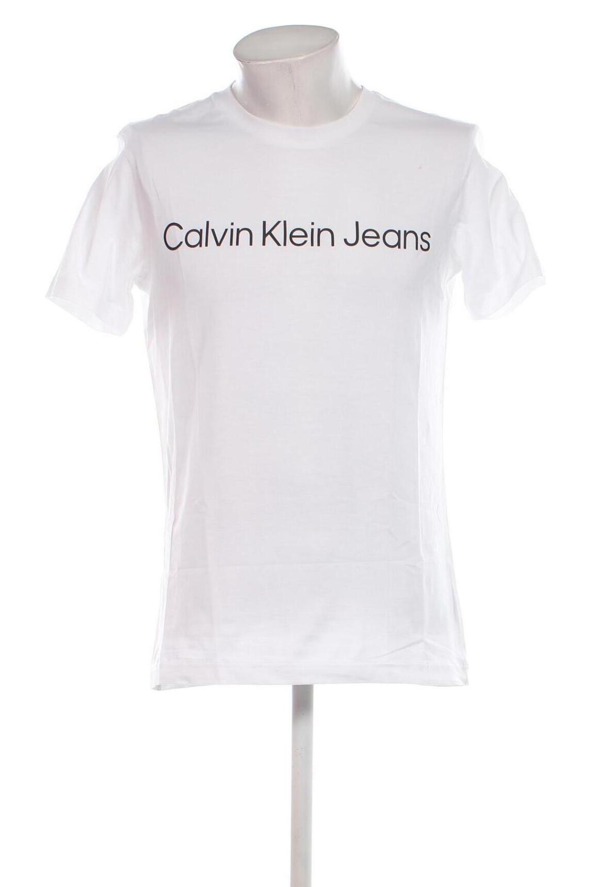 Ανδρικό t-shirt Calvin Klein Jeans, Μέγεθος XL, Χρώμα Λευκό, Τιμή 21,99 €