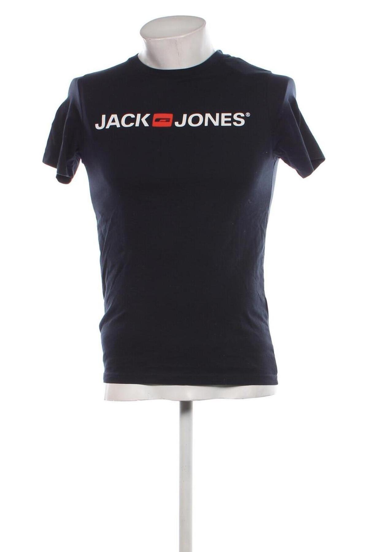 Ανδρικό t-shirt Jack & Jones, Μέγεθος S, Χρώμα Μπλέ, Τιμή 19,47 €