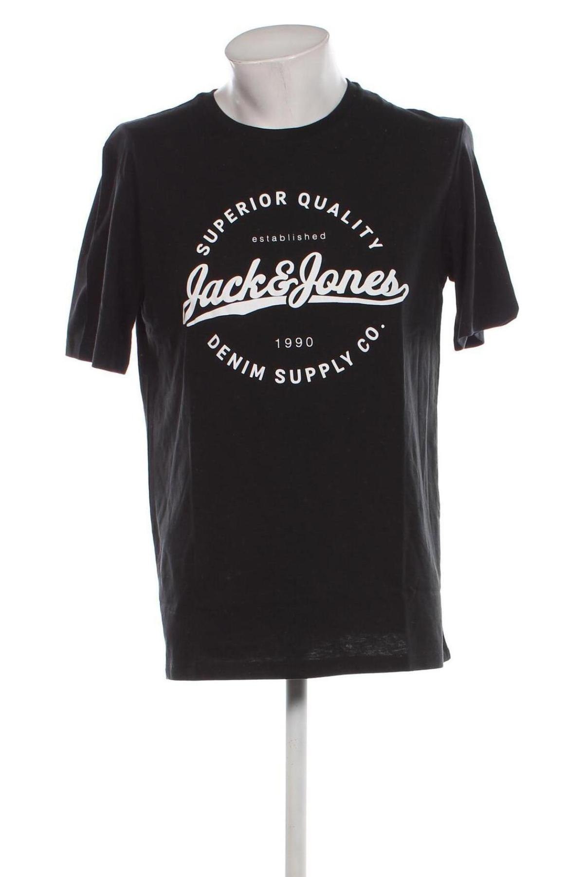 Herren T-Shirt Jack & Jones, Größe L, Farbe Schwarz, Preis € 6,99