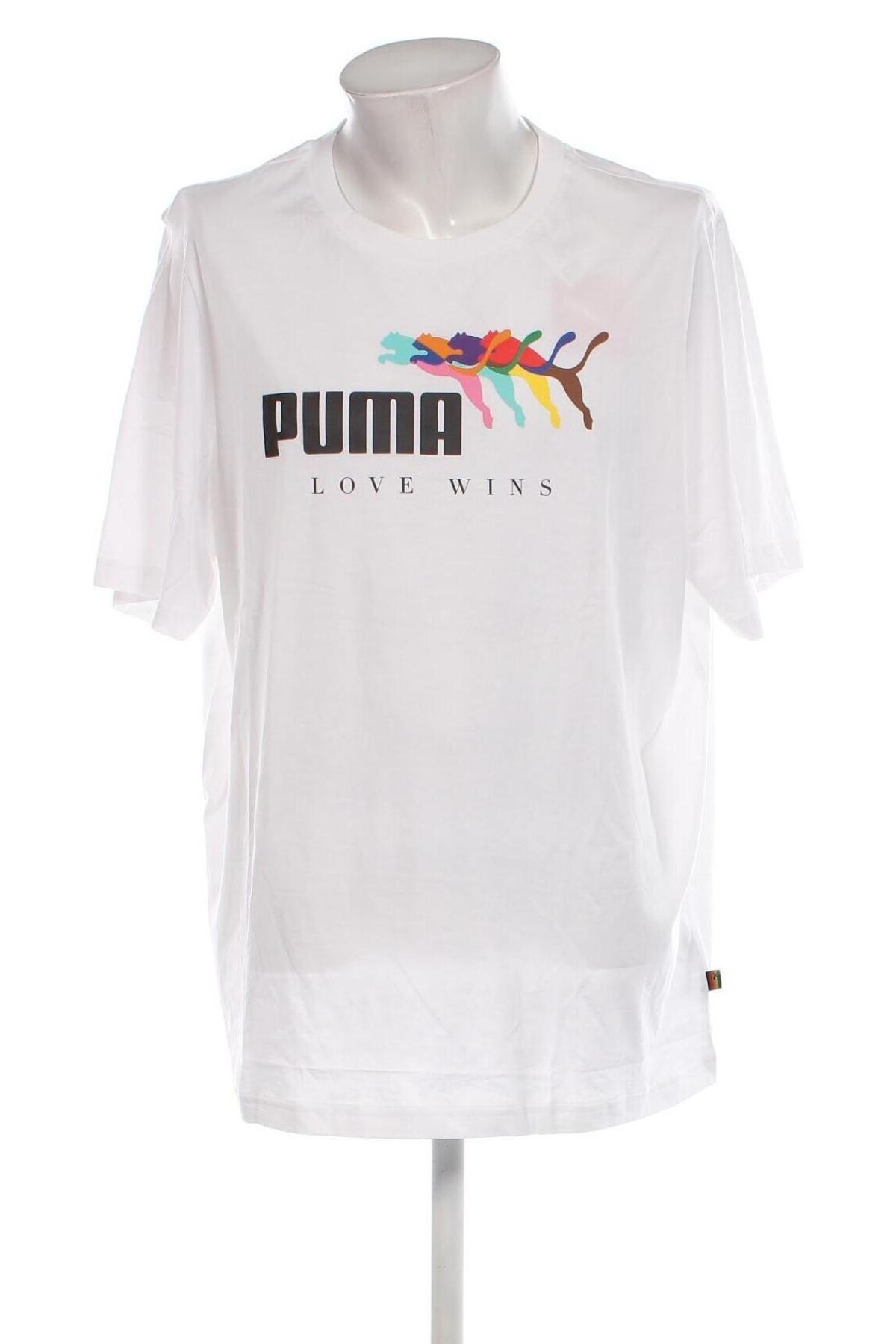 Męski T-shirt PUMA, Rozmiar XXL, Kolor Biały, Cena 107,99 zł