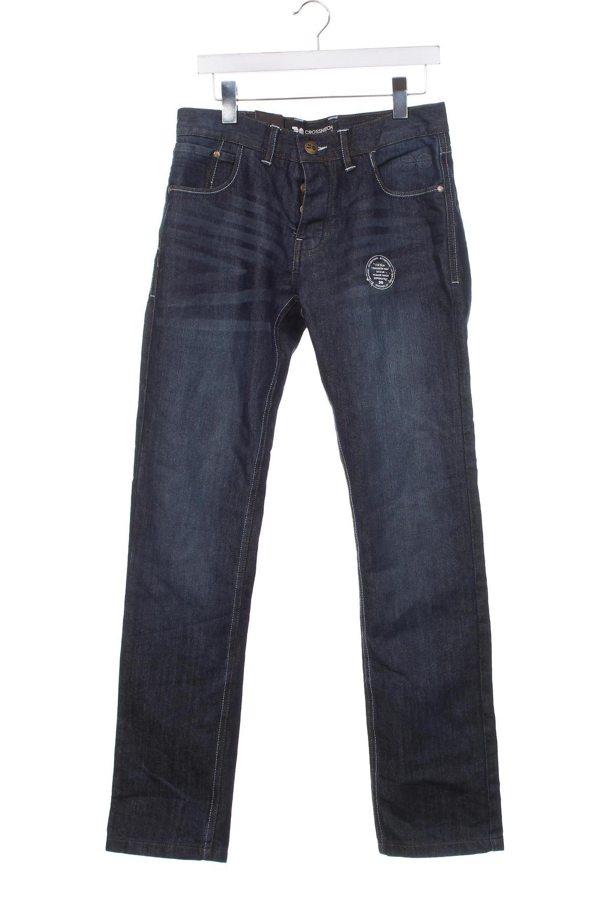 Herren Jeans Crosshatch, Größe M, Farbe Blau, Preis 9,99 €