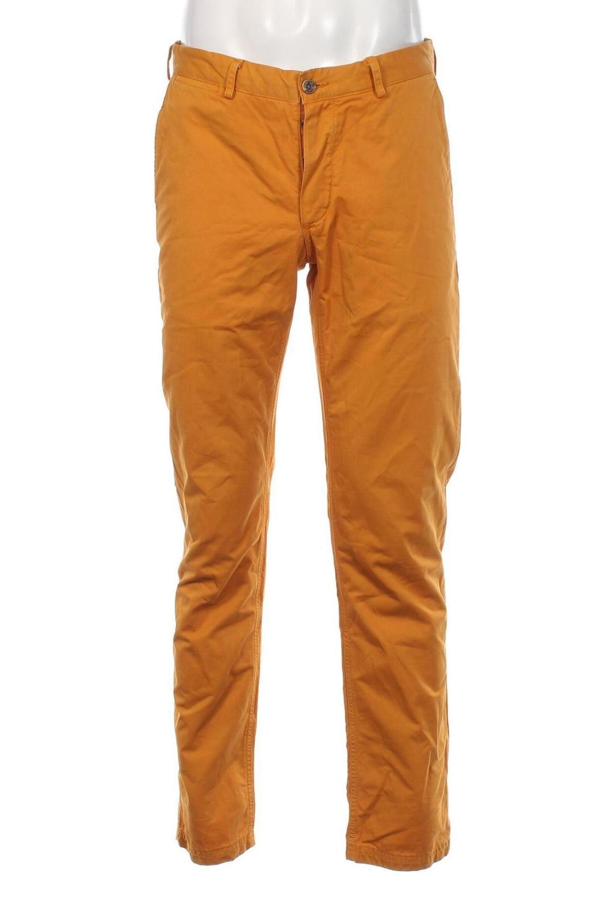 Pantaloni de bărbați Ben Sherman, Mărime M, Culoare Galben, Preț 203,99 Lei