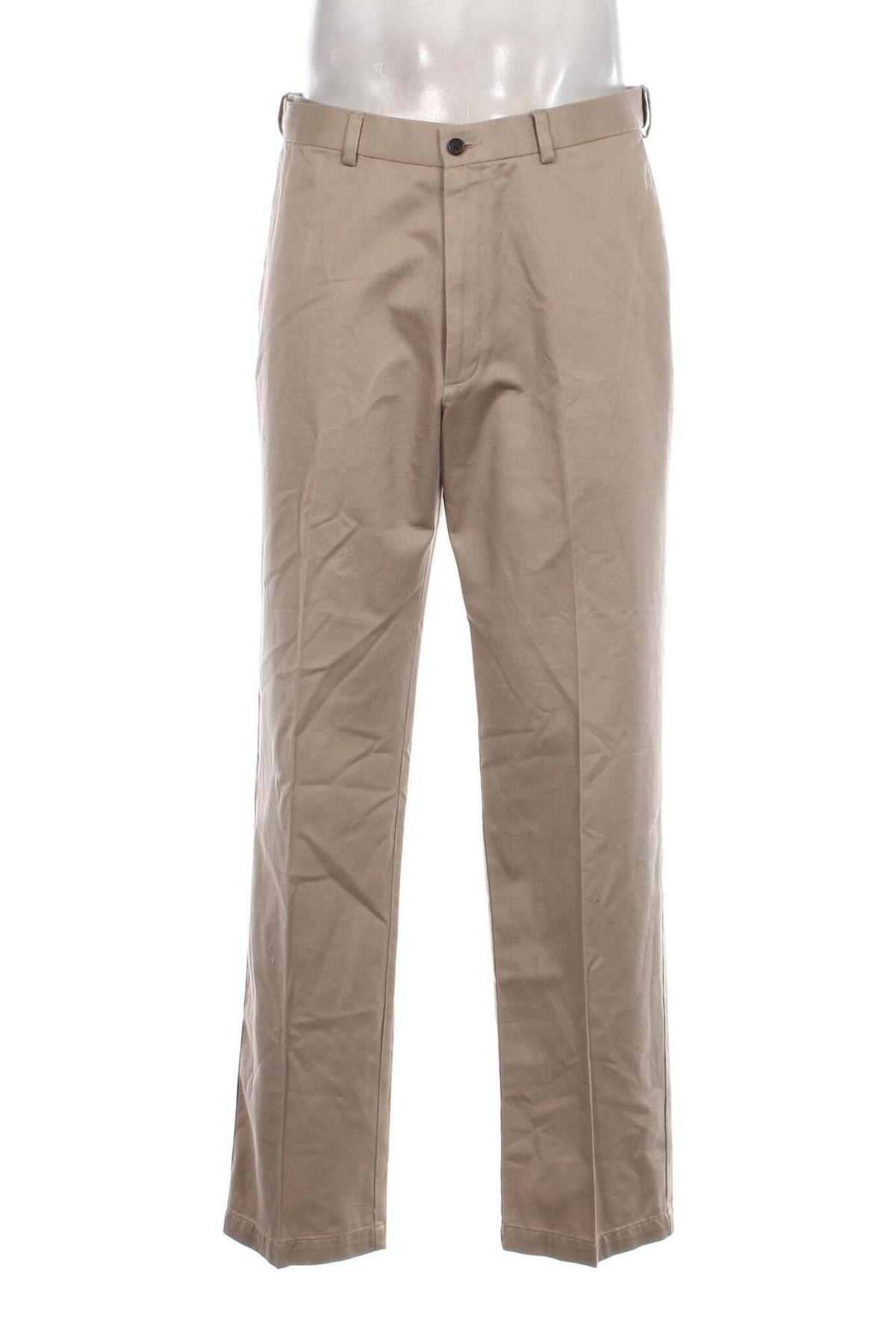 Herrenhose Haggar, Größe L, Farbe Beige, Preis € 6,99