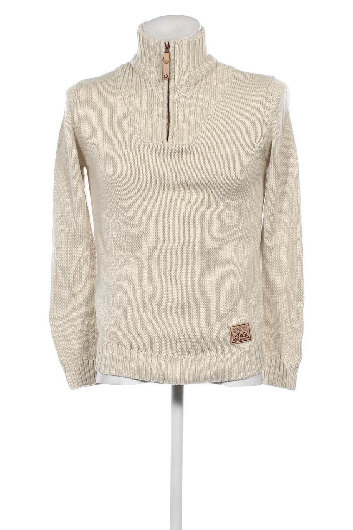 Herrenpullover ! Solid, Größe M, Farbe Beige, Preis € 9,99