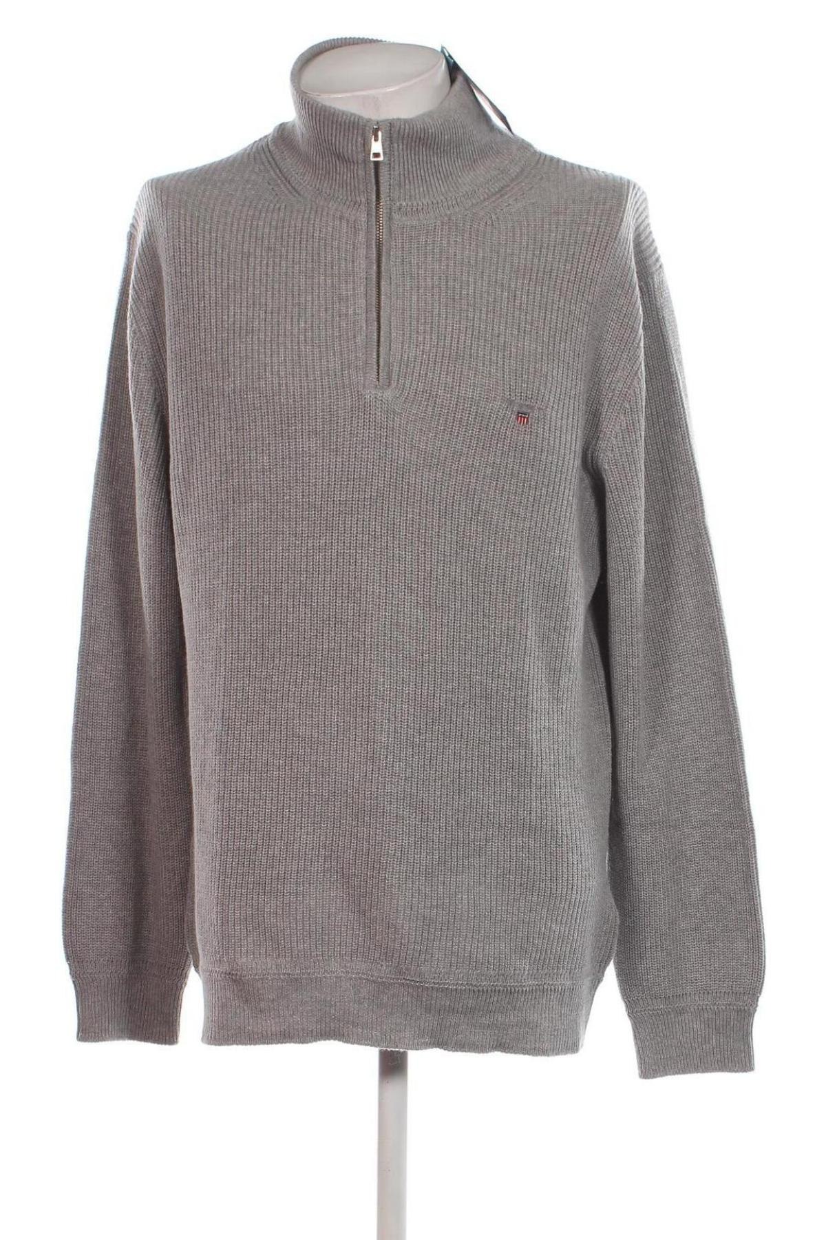 Herrenpullover Gant, Größe XXL, Farbe Grau, Preis 47,79 €