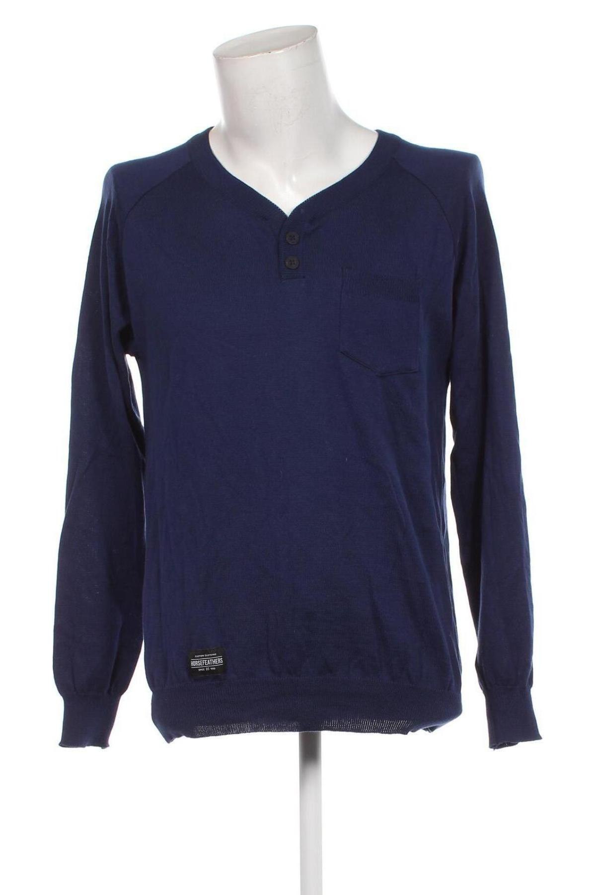 Herrenpullover Horsefeathers, Größe L, Farbe Blau, Preis € 15,99