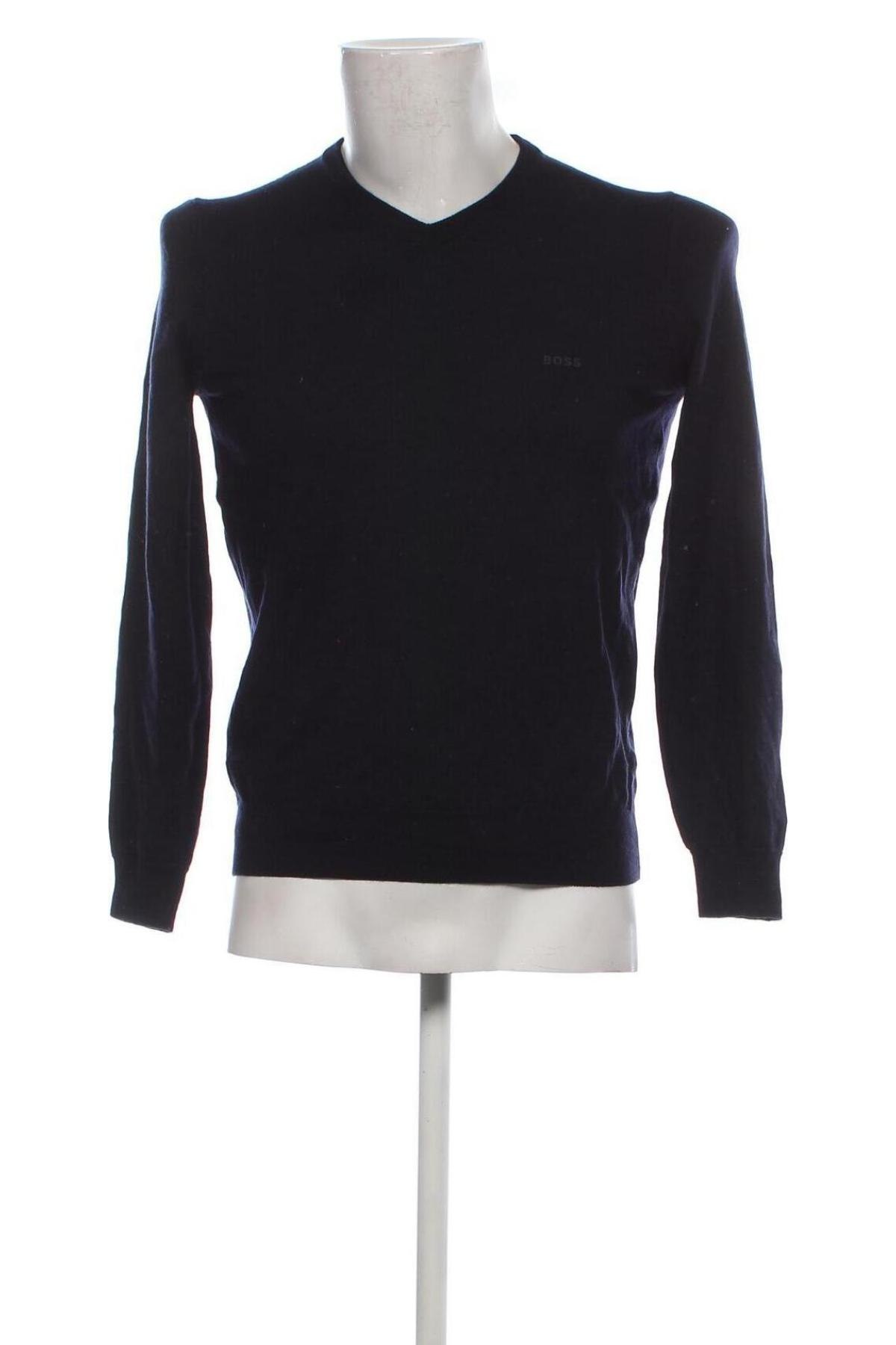 Herrenpullover Hugo Boss, Größe M, Farbe Blau, Preis 43,49 €