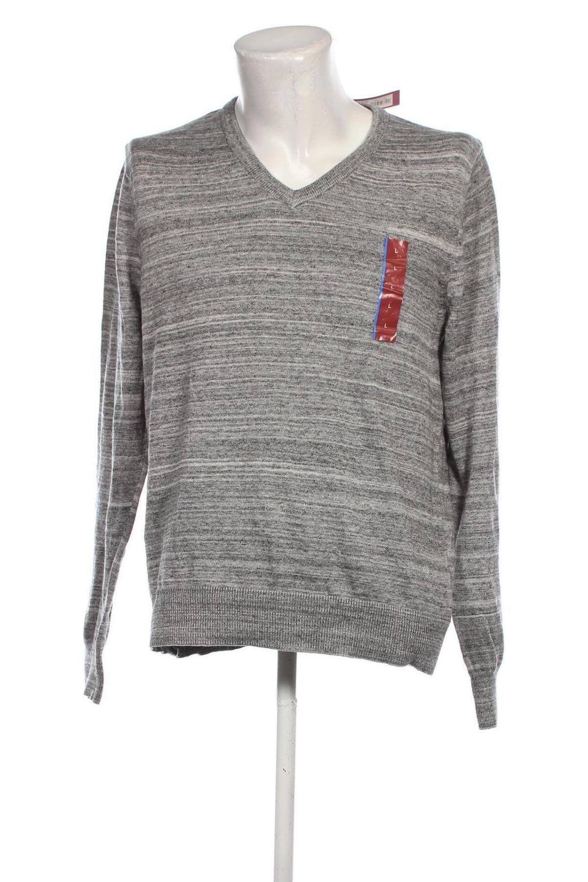 Herrenpullover Merona, Größe L, Farbe Grau, Preis 14,79 €