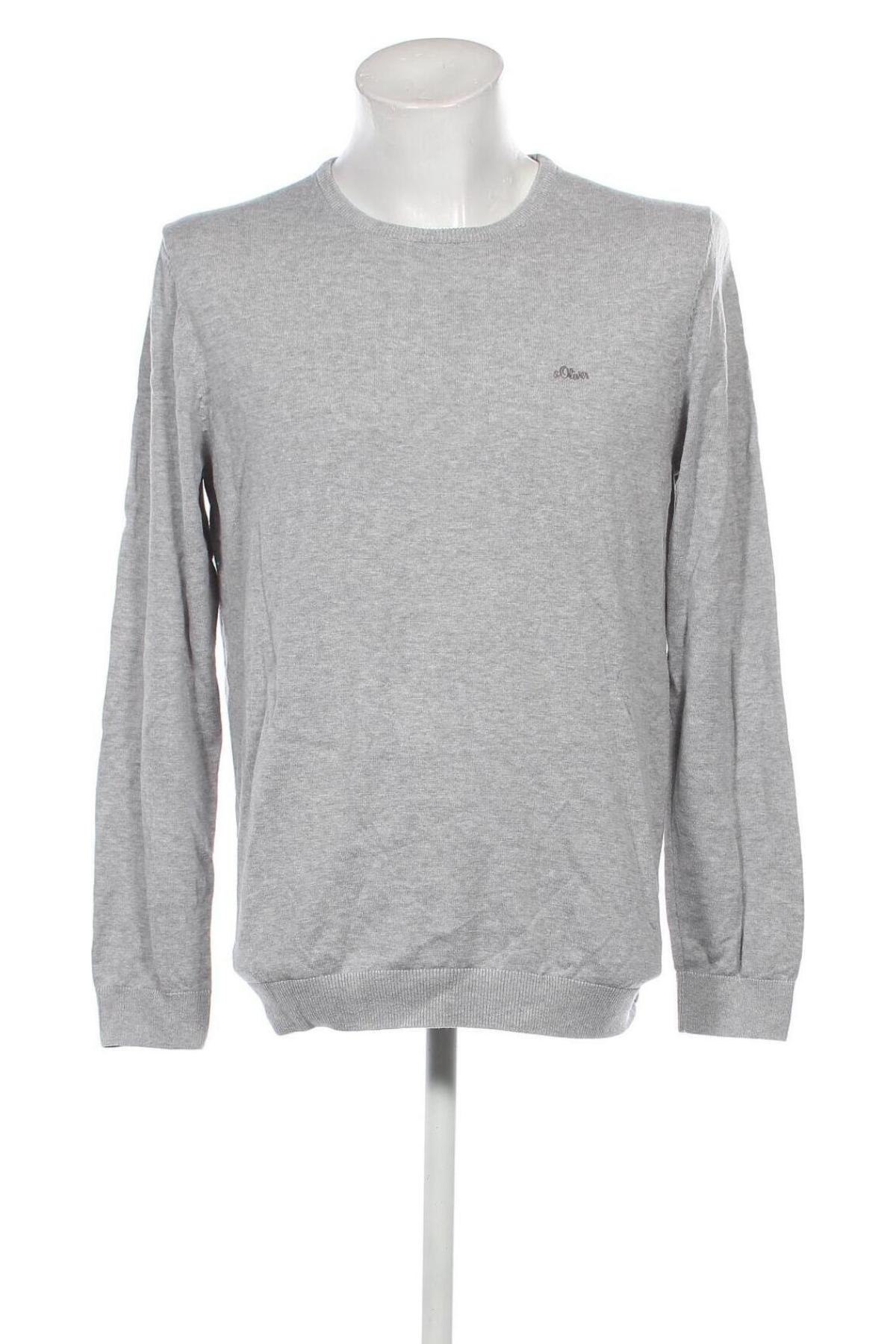 Herrenpullover S.Oliver, Größe L, Farbe Grau, Preis 10,99 €