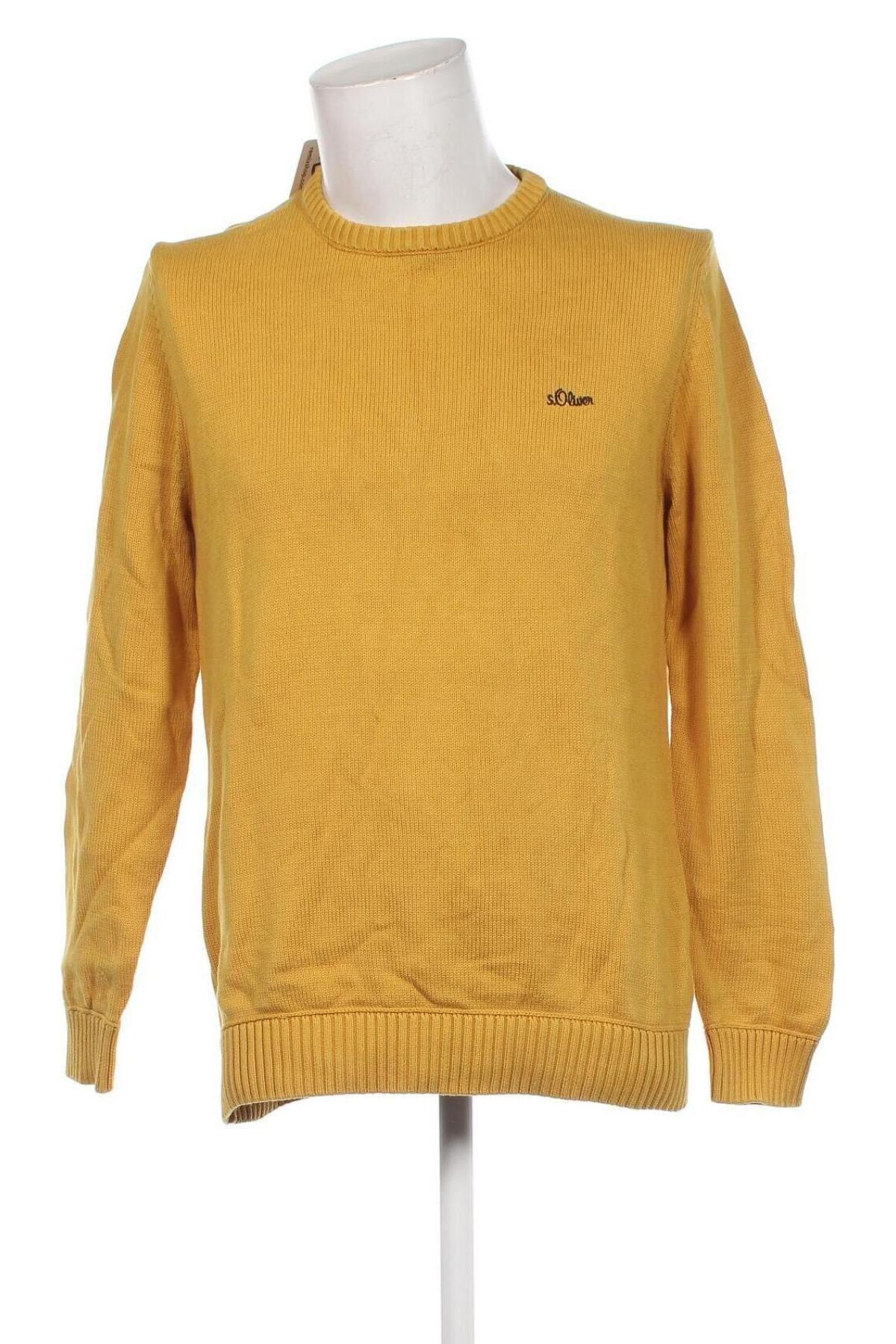 Herrenpullover S.Oliver, Größe L, Farbe Gelb, Preis 10,99 €