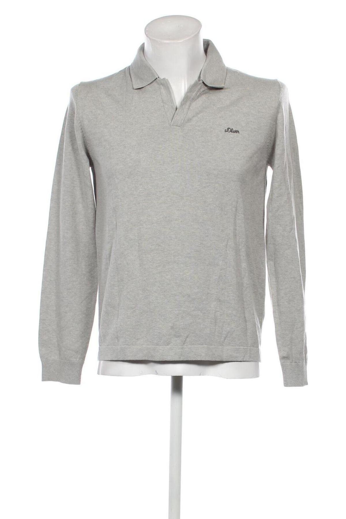 Herrenpullover S.Oliver, Größe M, Farbe Grau, Preis 21,99 €