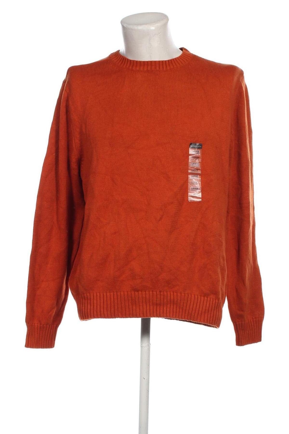 Herrenpullover St. John's Bay, Größe L, Farbe Orange, Preis € 14,79