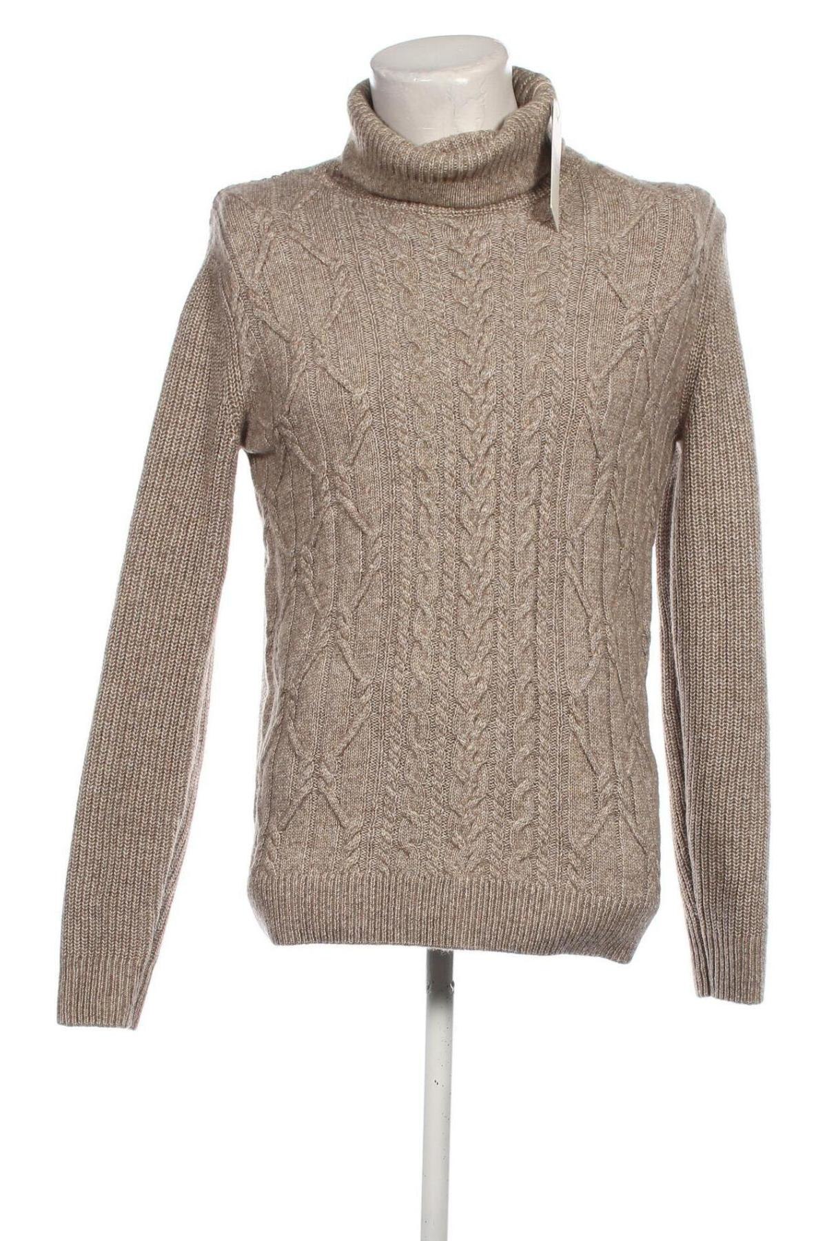 Herrenpullover Tom Tailor, Größe M, Farbe Beige, Preis 15,99 €