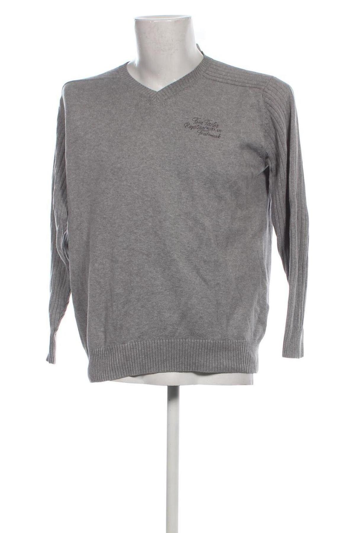 Herrenpullover Tom Tailor, Größe L, Farbe Grau, Preis 10,99 €