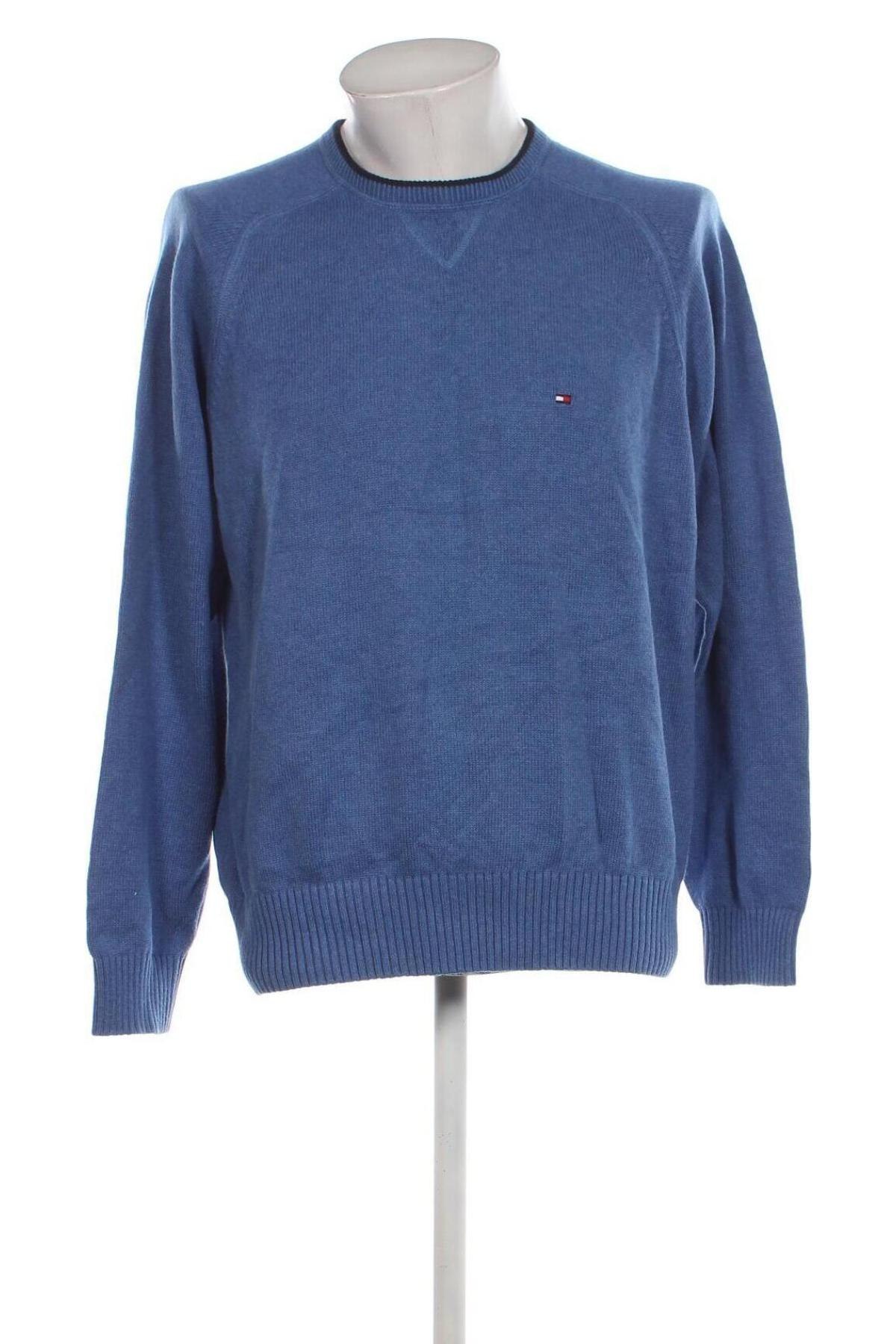 Herrenpullover Tommy Hilfiger, Größe L, Farbe Blau, Preis 34,49 €