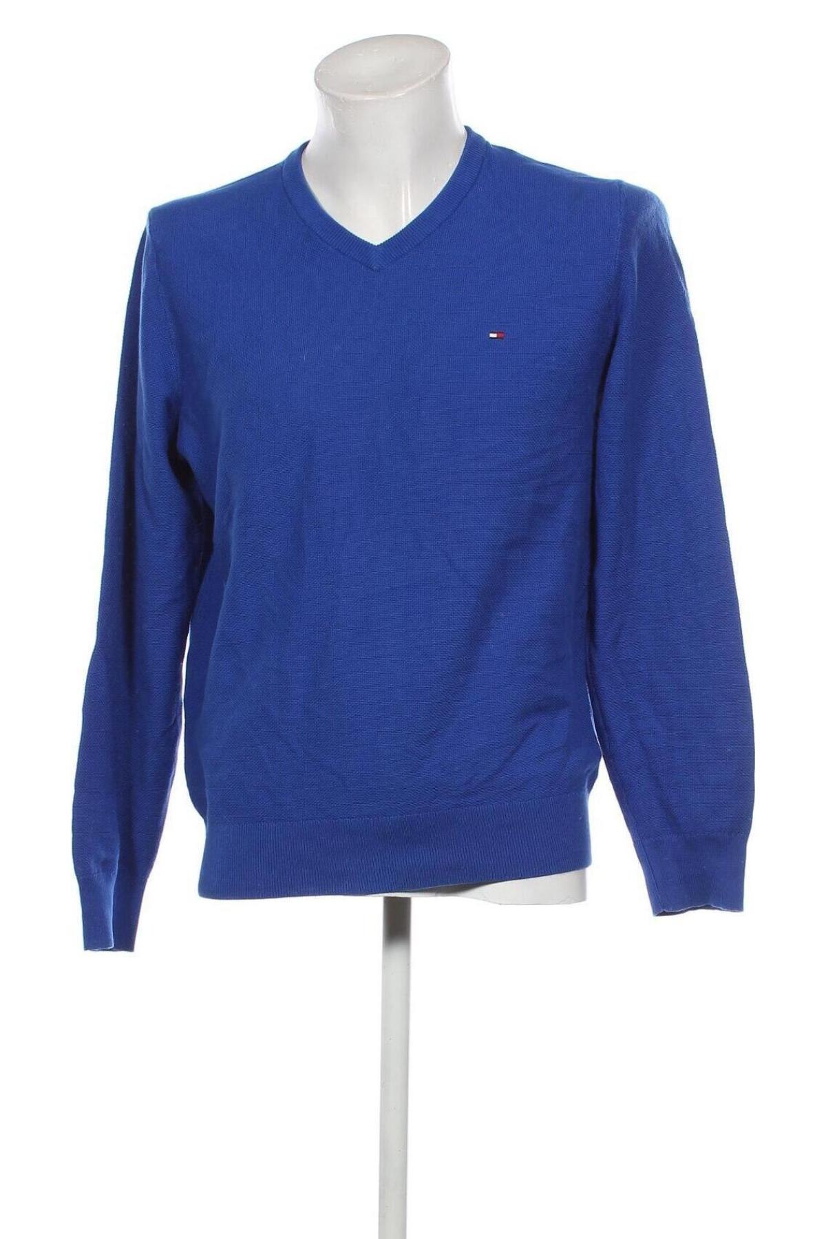 Herrenpullover Tommy Hilfiger, Größe L, Farbe Blau, Preis 40,49 €