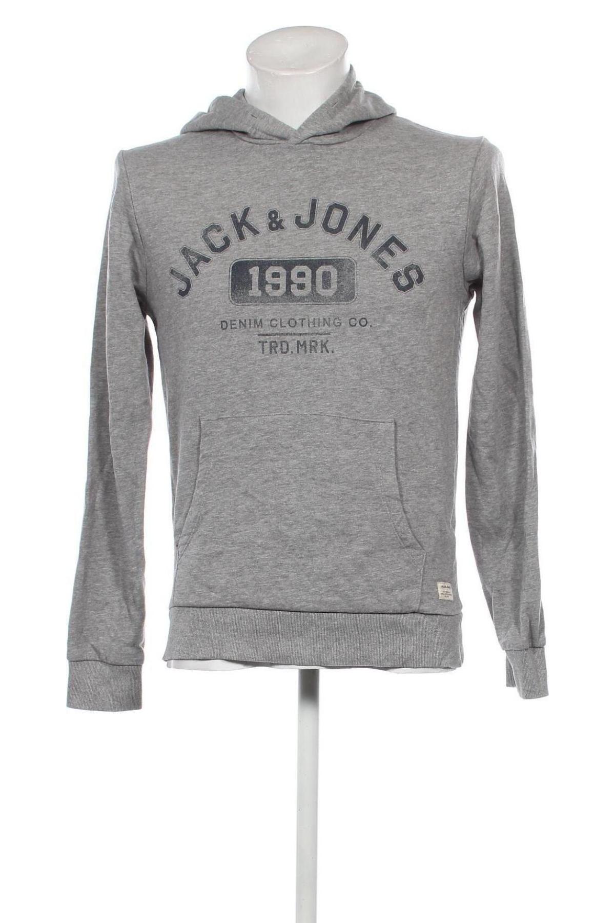 Ανδρικό φούτερ Jack & Jones, Μέγεθος S, Χρώμα Γκρί, Τιμή 21,29 €