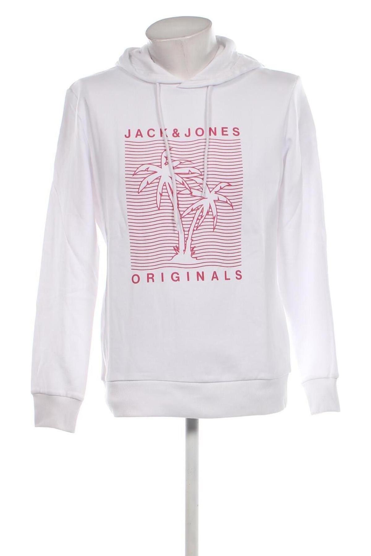 Męska bluza Originals By Jack & Jones, Rozmiar L, Kolor Biały, Cena 81,99 zł