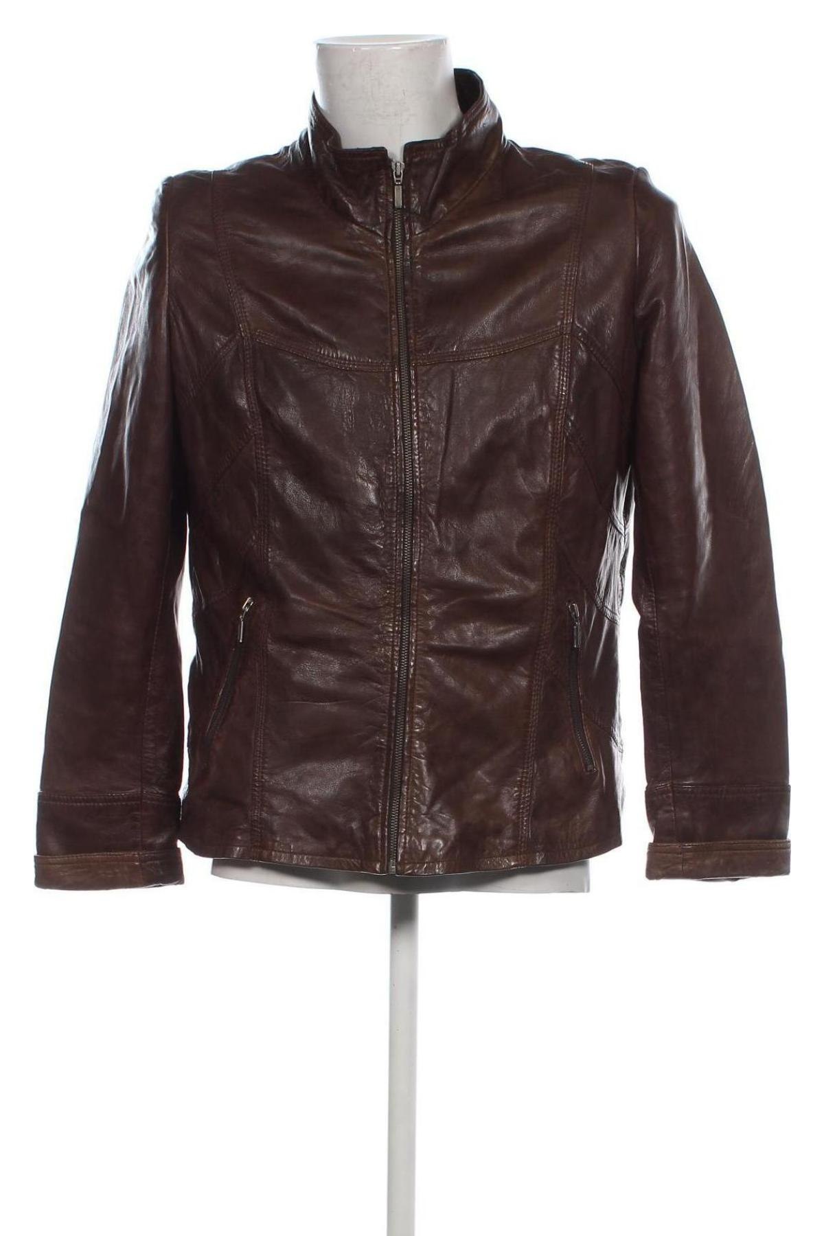 Herren Lederjacke, Größe M, Farbe Braun, Preis € 74,46