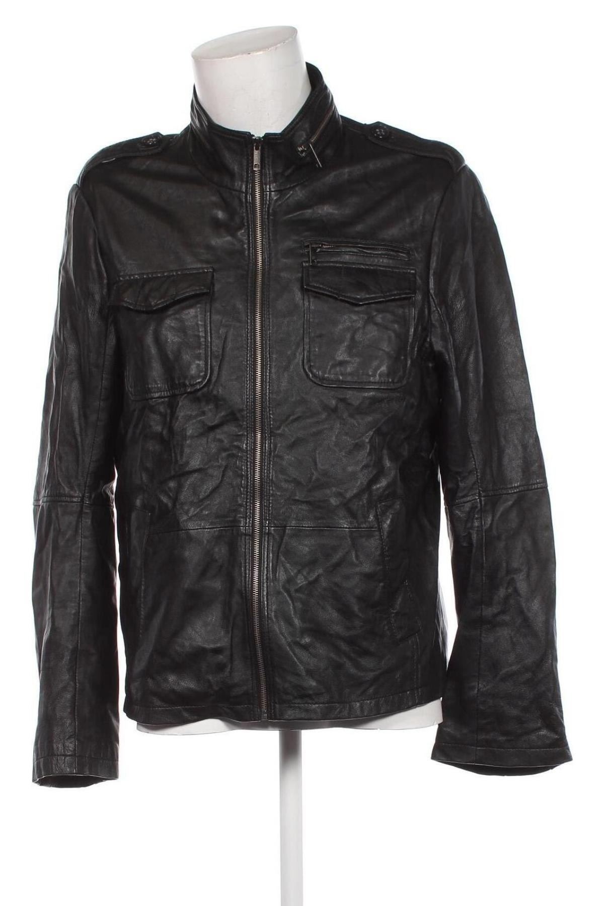 Herren Lederjacke Esprit, Größe XL, Farbe Schwarz, Preis € 79,99