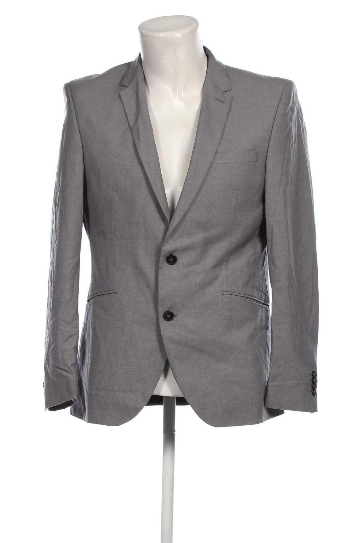 Herren Sakko Selected Homme, Größe L, Farbe Grau, Preis € 6,49