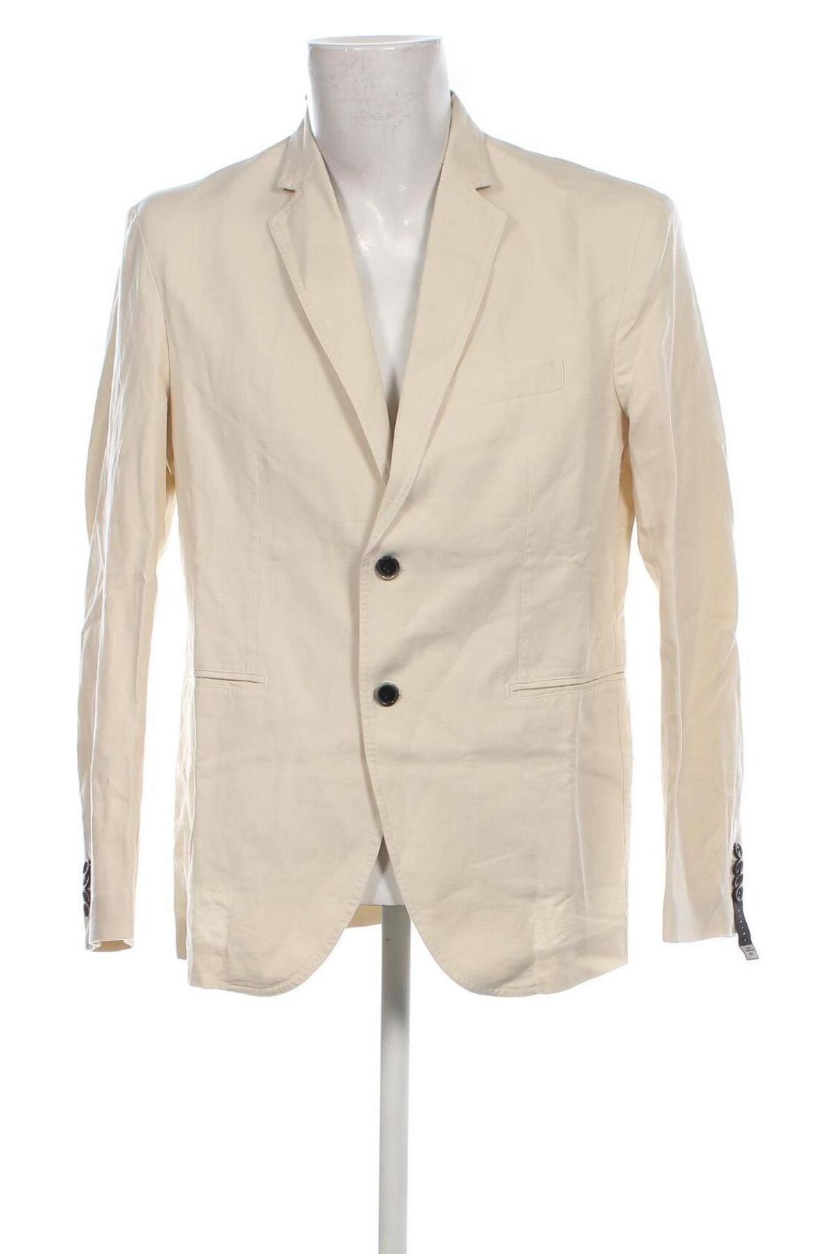 Herren Sakko Sisley, Größe XL, Farbe Beige, Preis 22,99 €