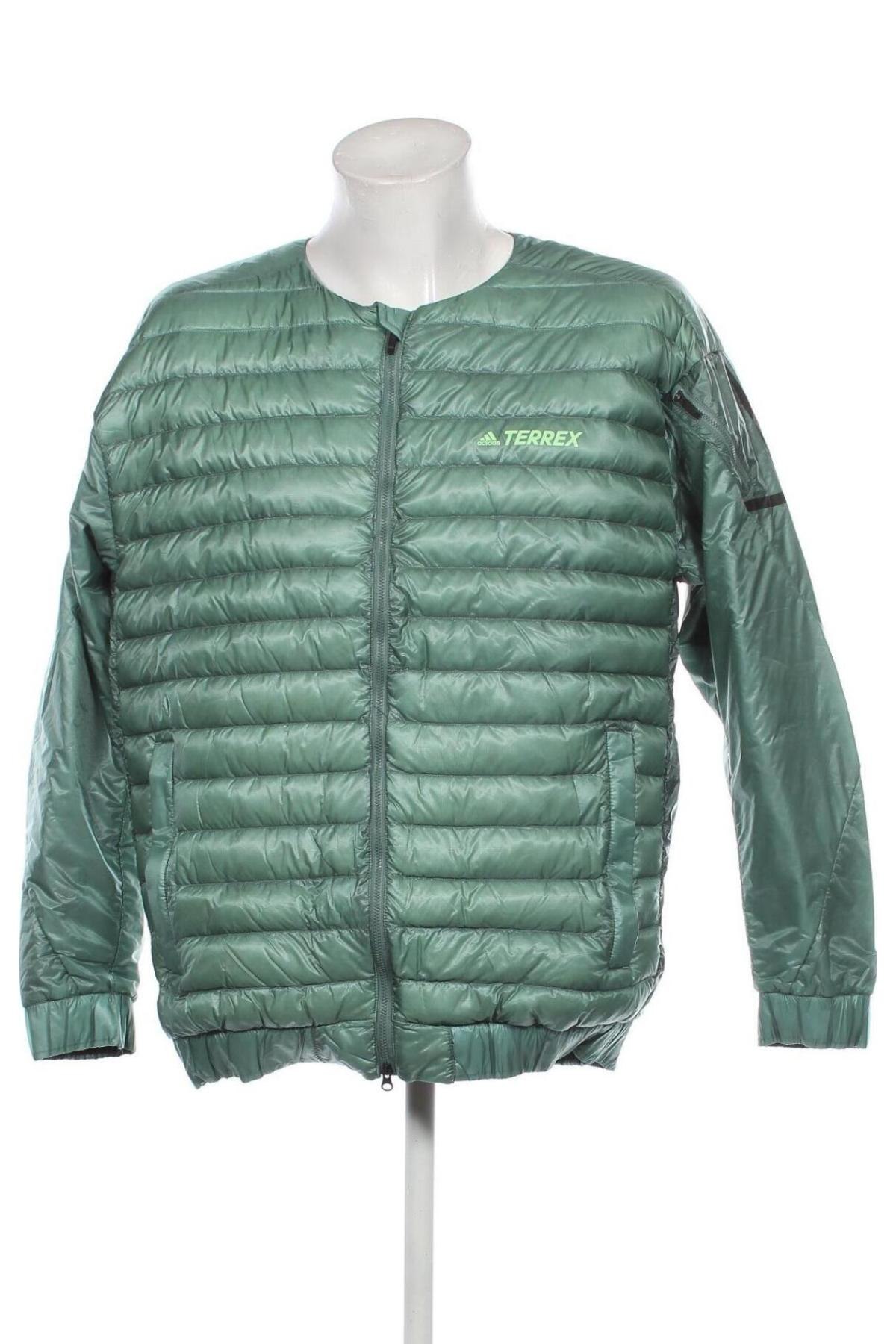 Herrenjacke Adidas, Größe L, Farbe Grün, Preis 74,99 €