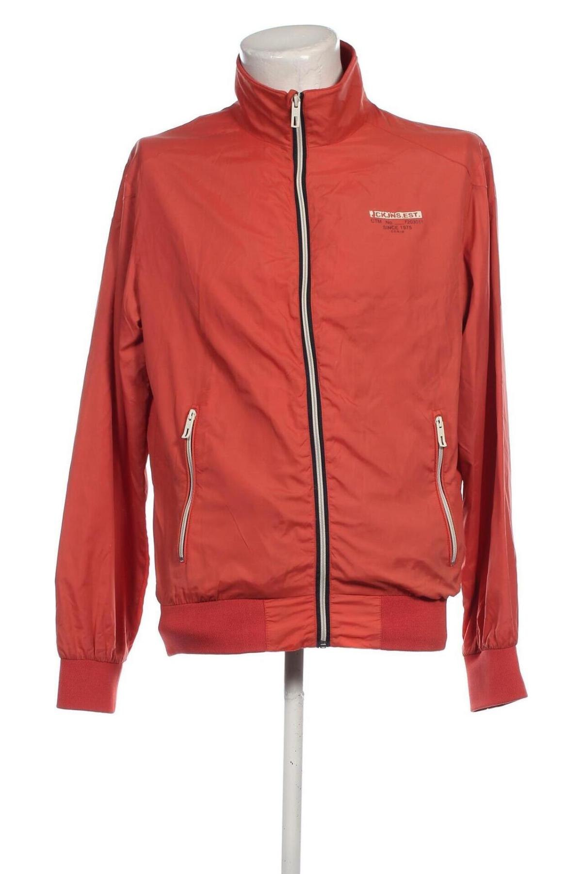 Herrenjacke Jack & Jones, Größe L, Farbe Orange, Preis 20,06 €