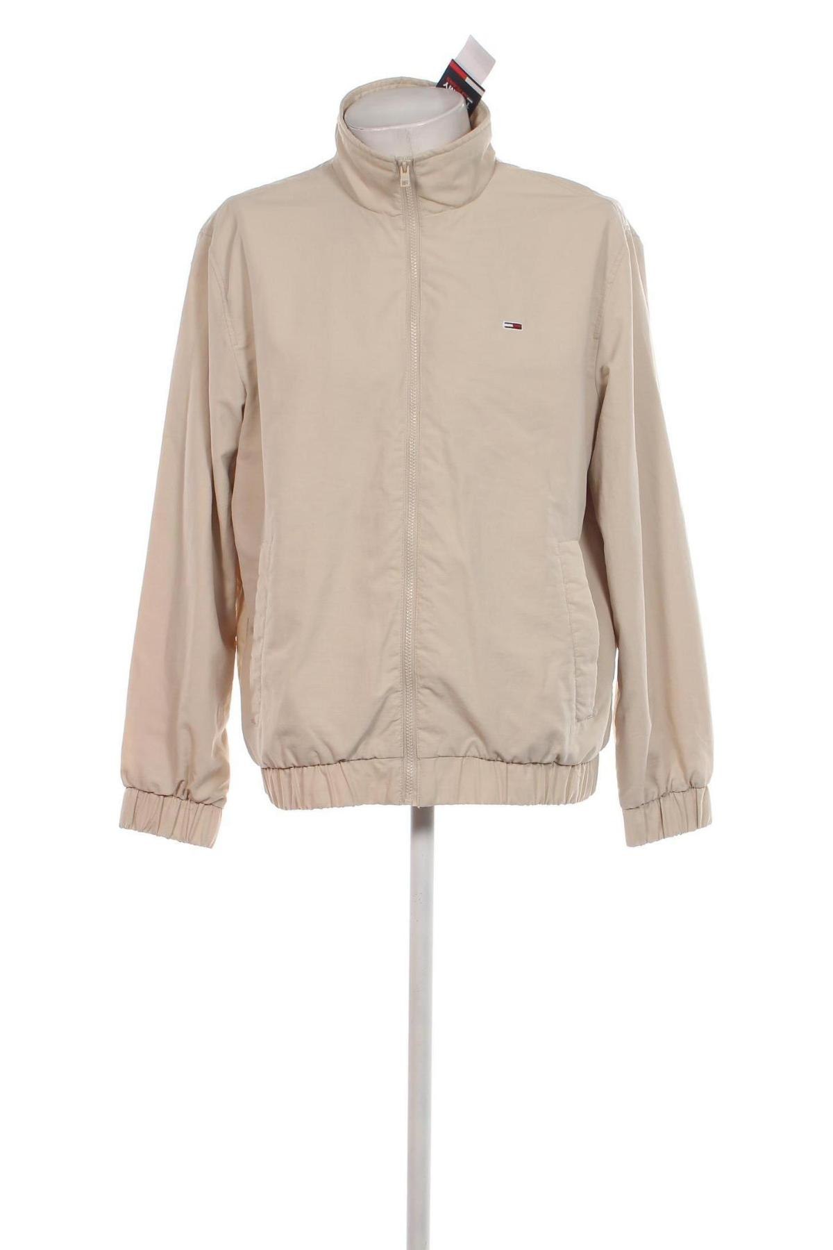 Herrenjacke Tommy Jeans, Größe L, Farbe Beige, Preis 72,79 €