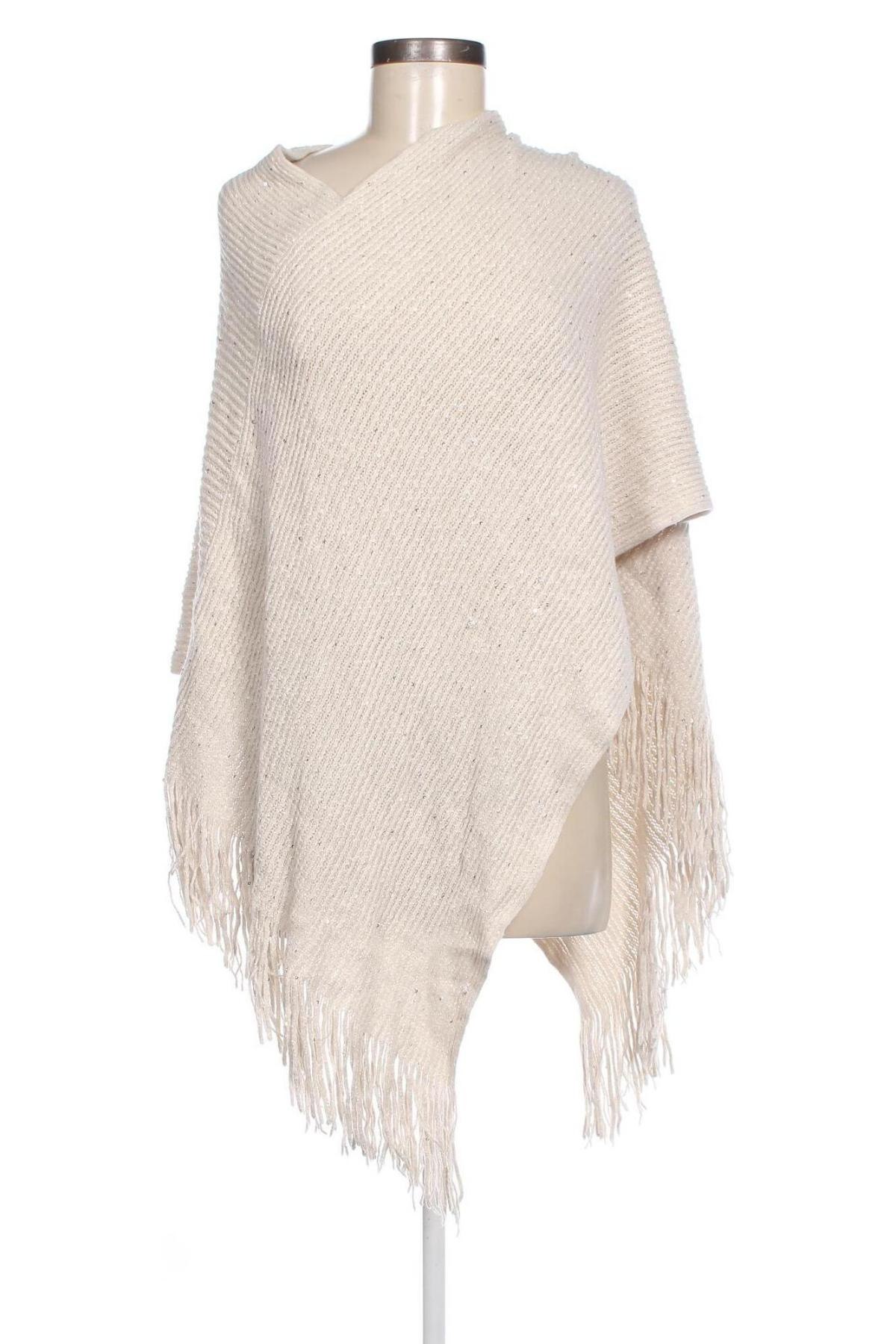 Poncho, Größe M, Farbe Ecru, Preis € 3,29