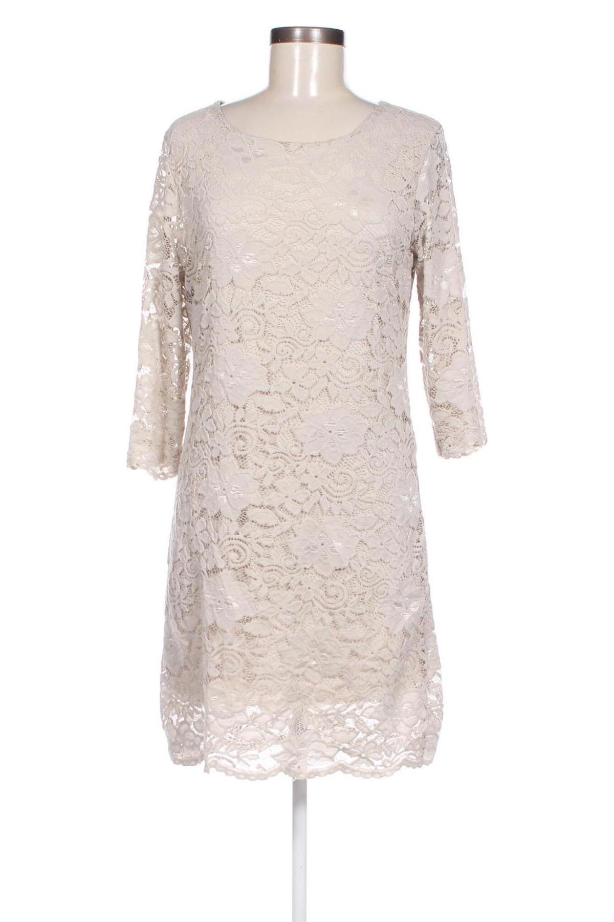 Kleid Creme Fraiche, Größe M, Farbe Beige, Preis 5,99 €