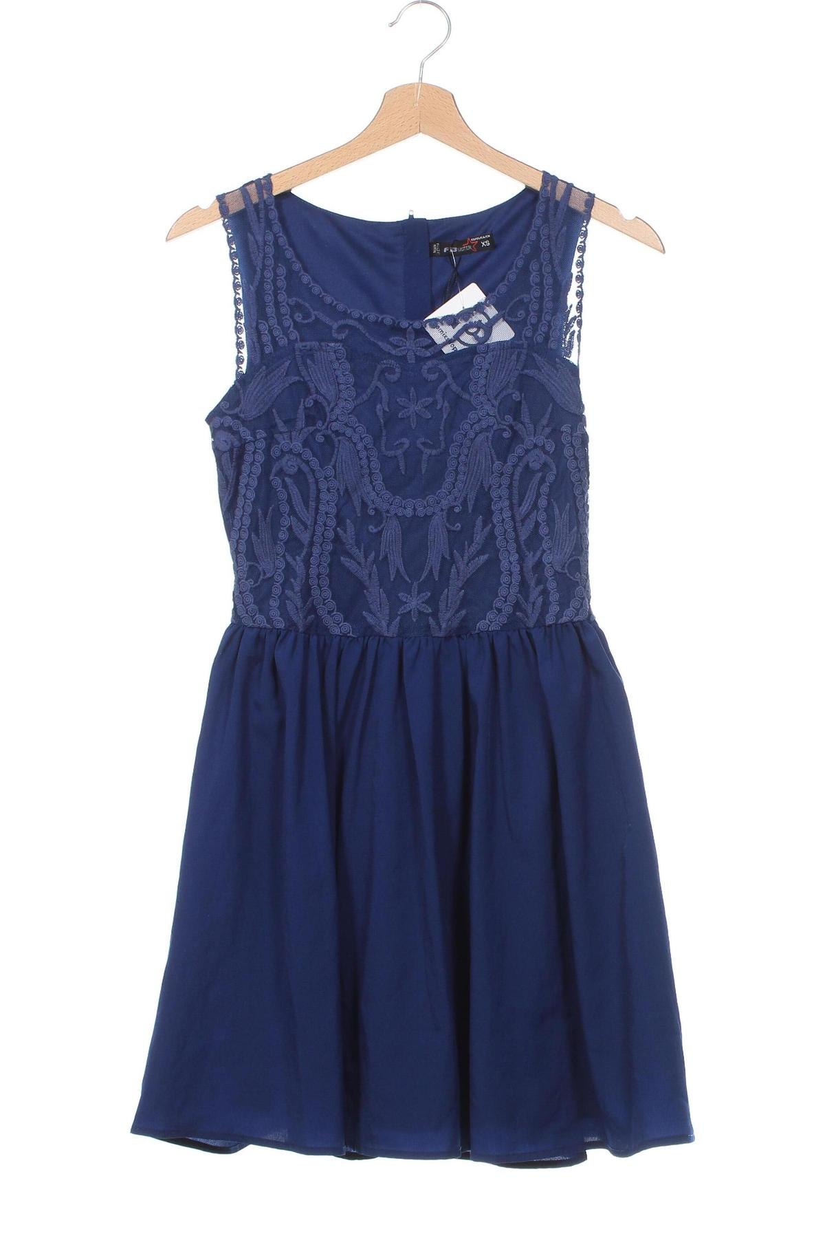 Kleid Fb Sister, Größe XS, Farbe Blau, Preis 8,52 €