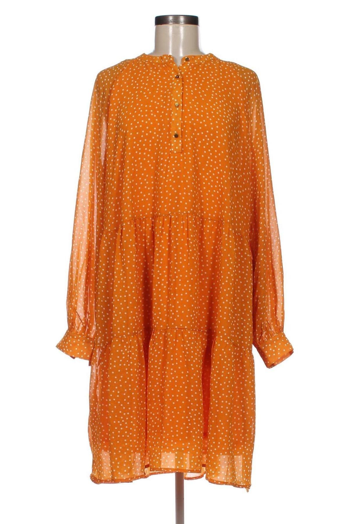 Kleid Ichi, Größe L, Farbe Orange, Preis 33,79 €