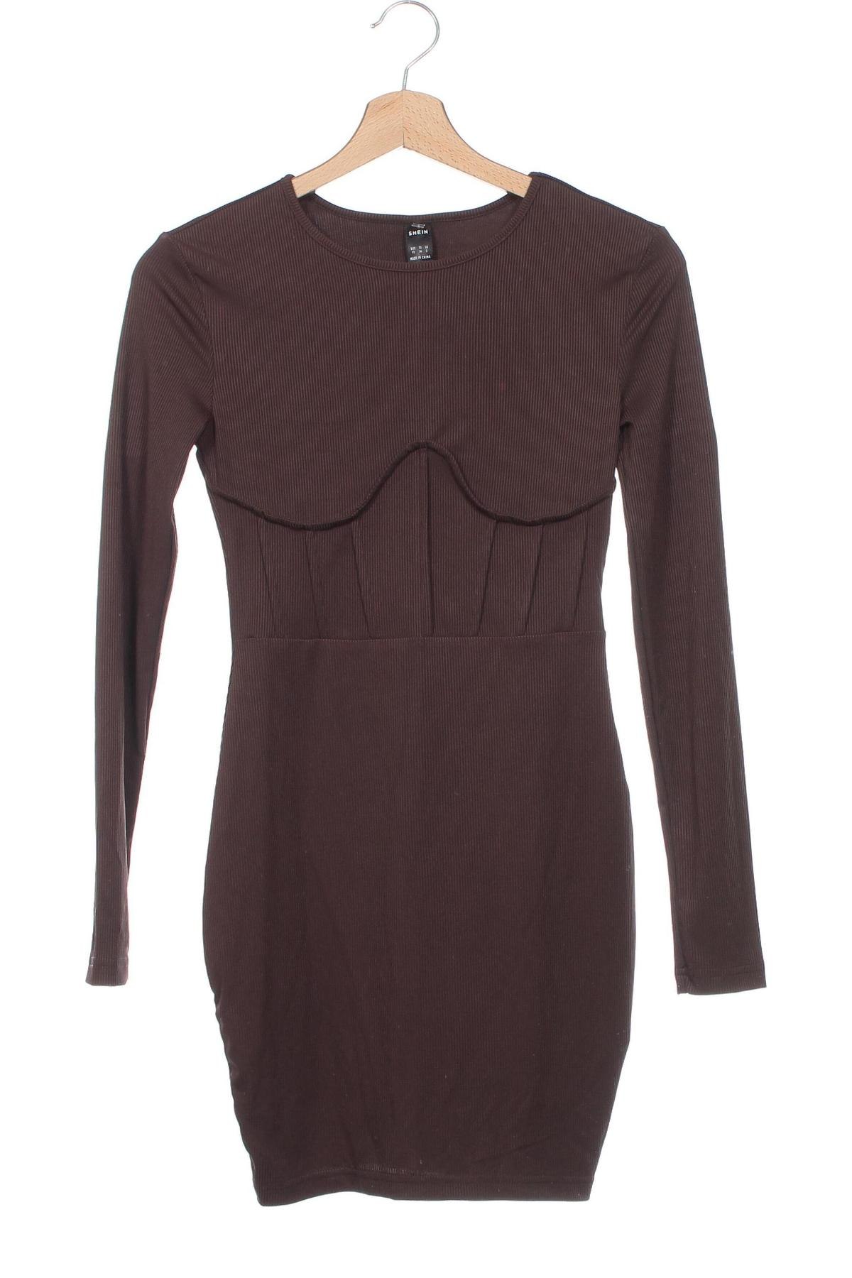 Kleid SHEIN, Größe XS, Farbe Braun, Preis € 9,49