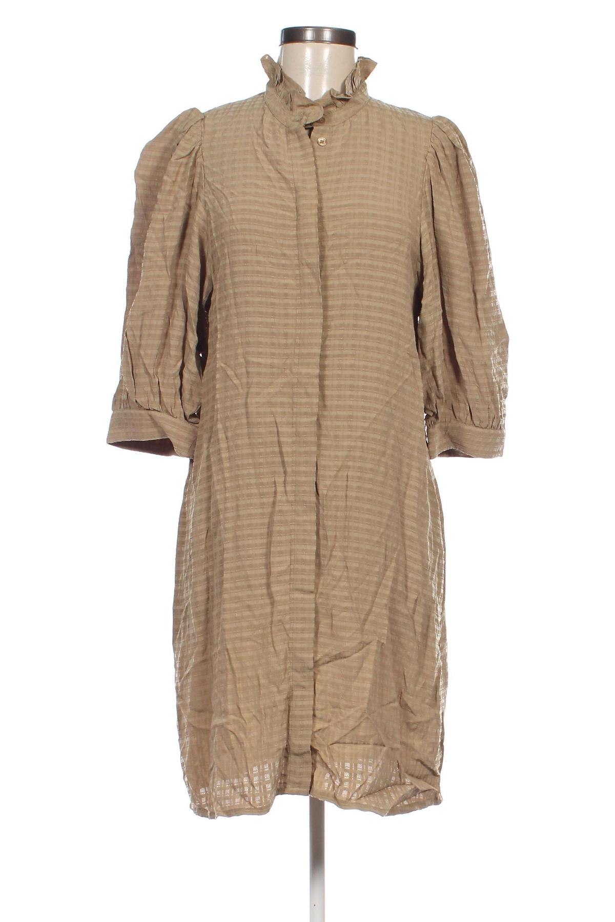 Kleid Samsoe & Samsoe, Größe M, Farbe Beige, Preis 14,79 €