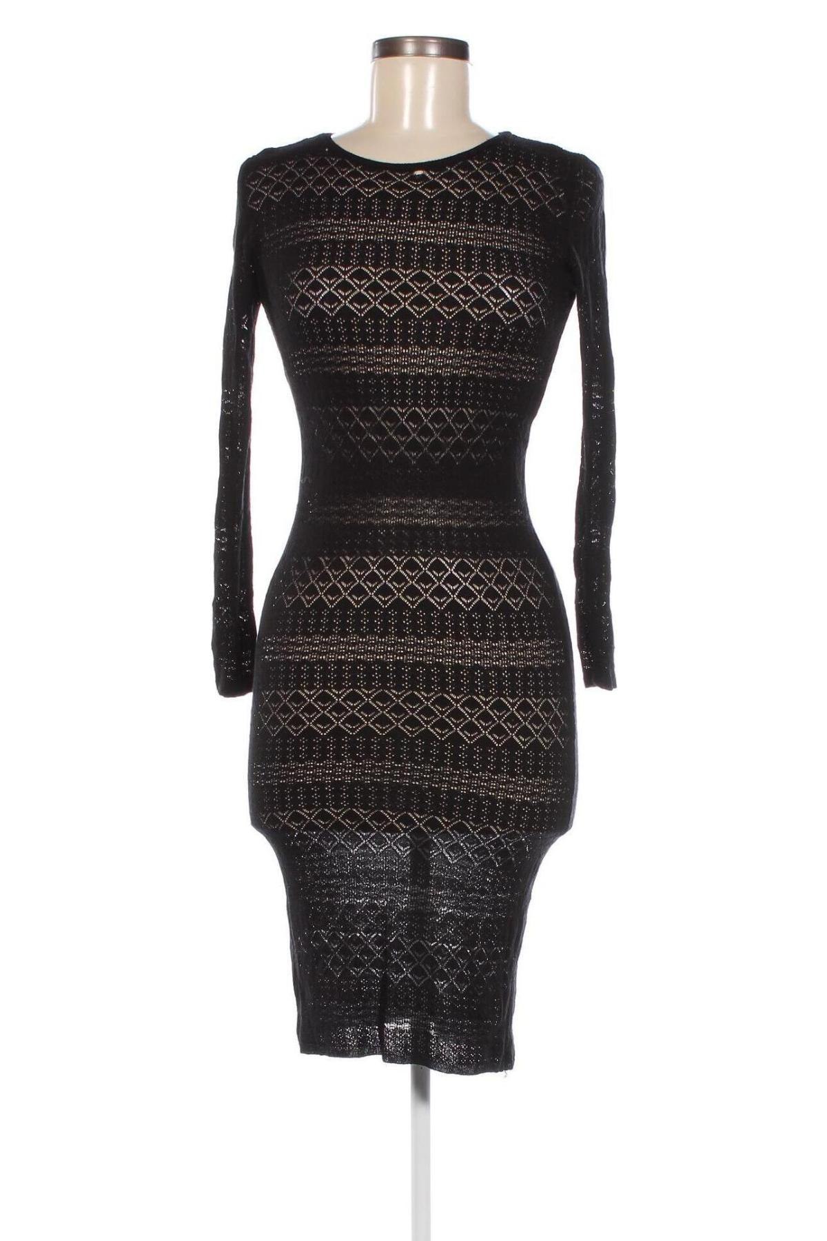 Rochie Zara Knitwear, Mărime L, Culoare Negru, Preț 47,99 Lei