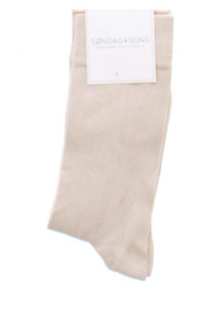 Socken Sondag & Sons, Größe M, Farbe Beige, Preis 8,99 €