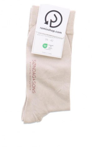 Socken Sondag & Sons, Größe M, Farbe Beige, Preis 8,99 €