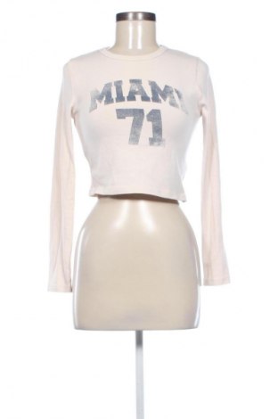 Damen Shirt Bershka, Größe L, Farbe Beige, Preis € 6,99