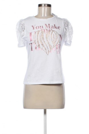 Damen Shirt Gaudi Jeans, Größe S, Farbe Weiß, Preis 9,99 €