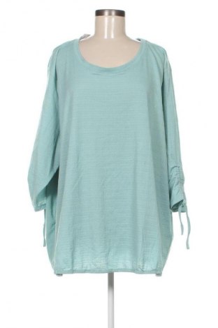 Bluzka damska Laura Torelli, Rozmiar 4XL, Kolor Zielony, Cena 62,99 zł