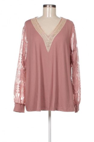 Bluzka damska SHEIN, Rozmiar 3XL, Kolor Popielaty róż, Cena 62,99 zł