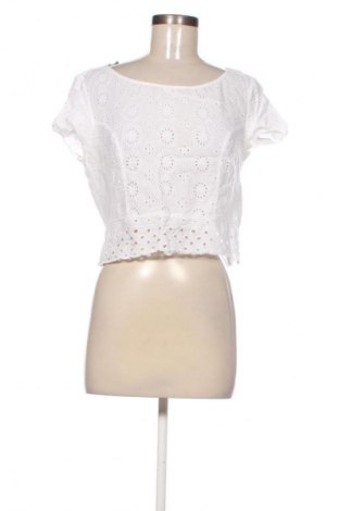 Damen Shirt Stradivarius, Größe L, Farbe Weiß, Preis € 7,99