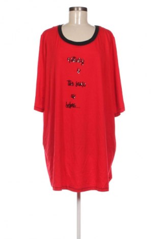 Damen Shirt Ulla Popken, Größe 5XL, Farbe Rot, Preis € 29,99