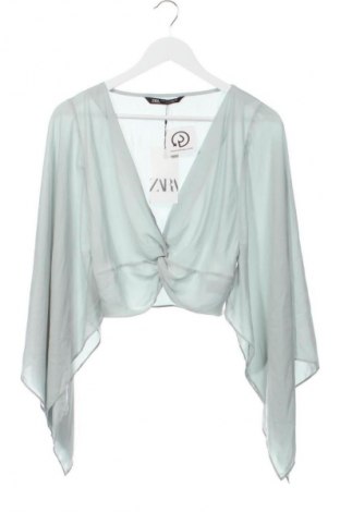 Bluză de femei Zara, Mărime XS, Culoare Albastru, Preț 163,16 Lei