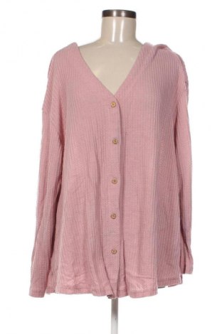Damen Strickjacke SHEIN, Größe 3XL, Farbe Aschrosa, Preis € 20,99