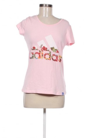 Γυναικείο t-shirt Adidas, Μέγεθος S, Χρώμα Ρόζ , Τιμή 15,25 €