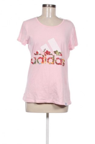 Γυναικείο t-shirt Adidas, Μέγεθος S, Χρώμα Ρόζ , Τιμή 15,00 €