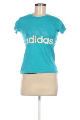 Damen T-Shirt Adidas, Größe S, Farbe Blau, Preis 9,99 €